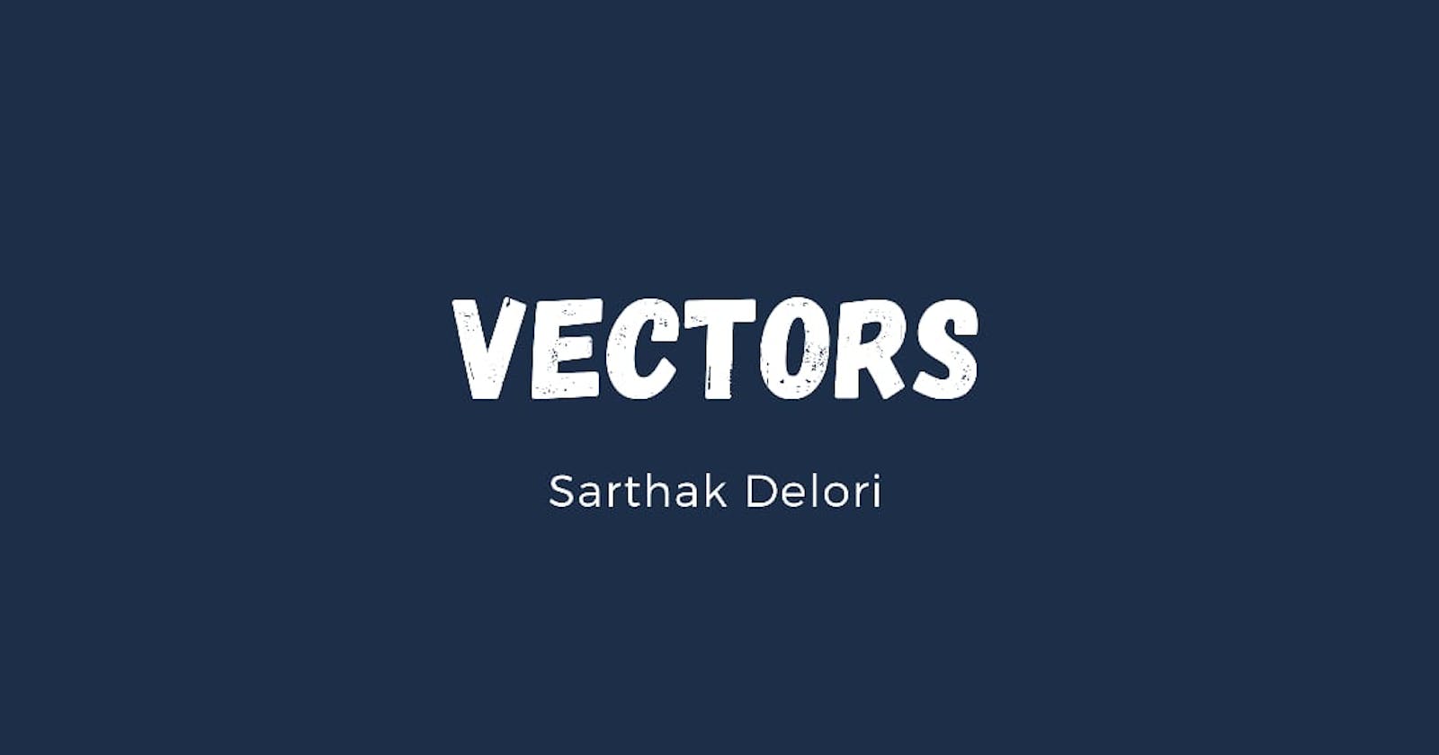 Vectors in C++