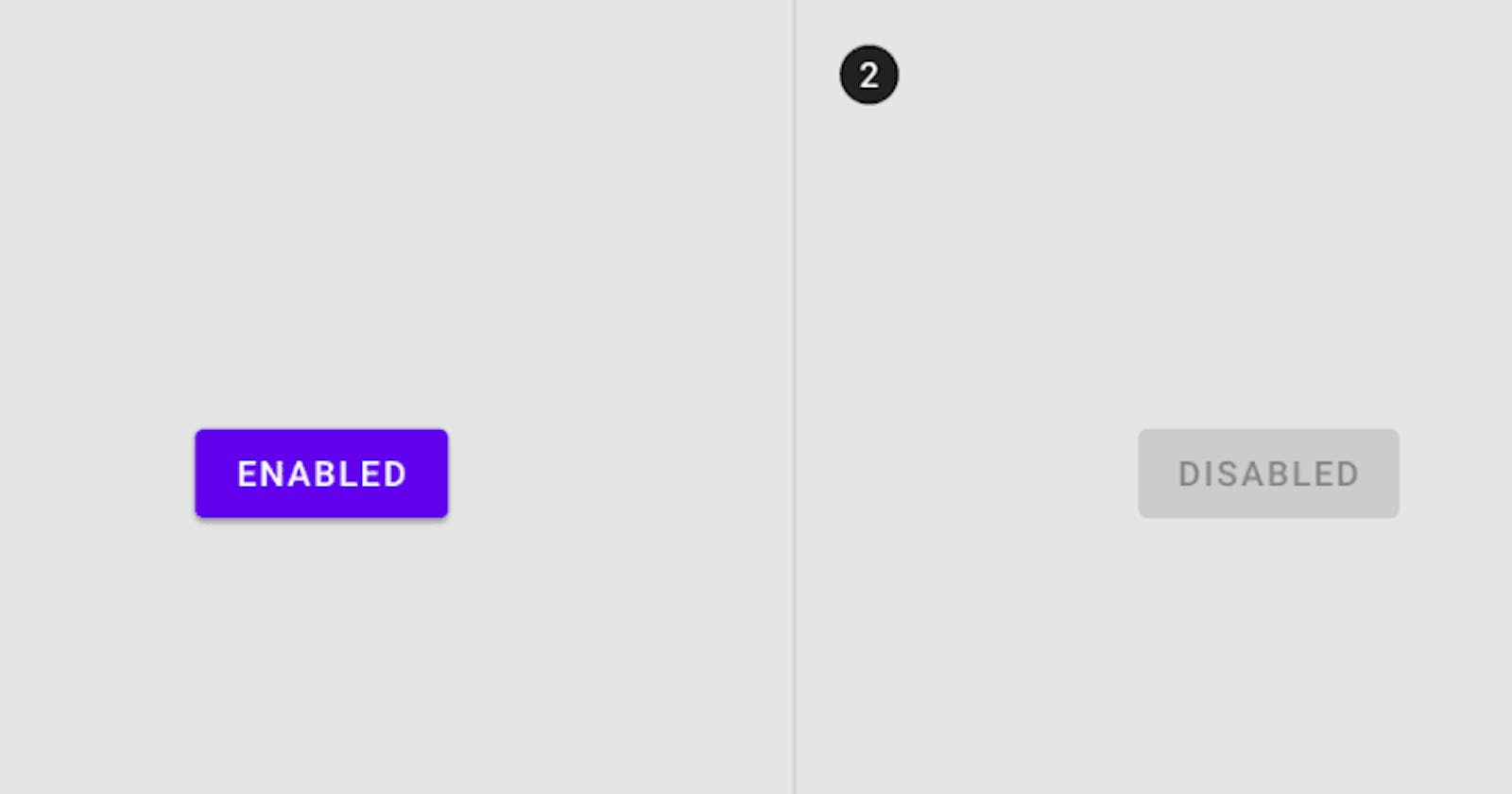 5 lines of CSS style for disabled elements (from Material Design)