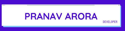 Pranav Arora's Blog