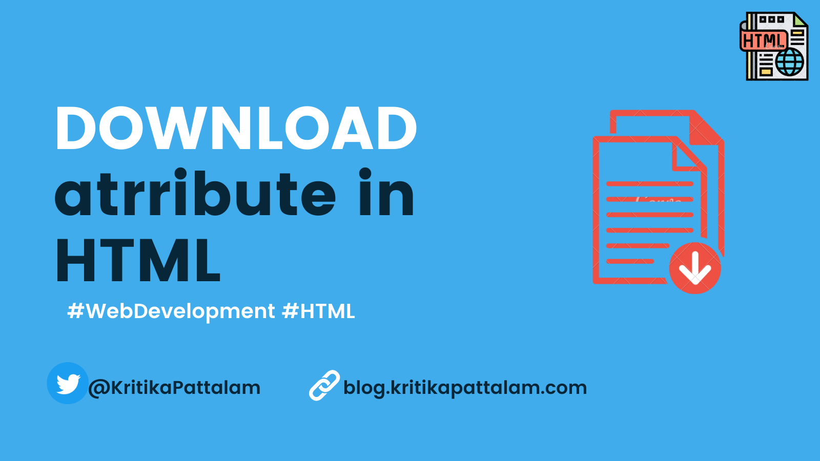 Create a download link in HTML