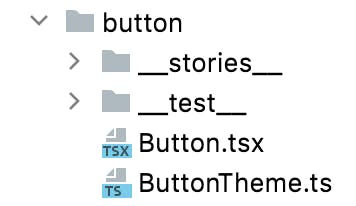 Button component directory layout