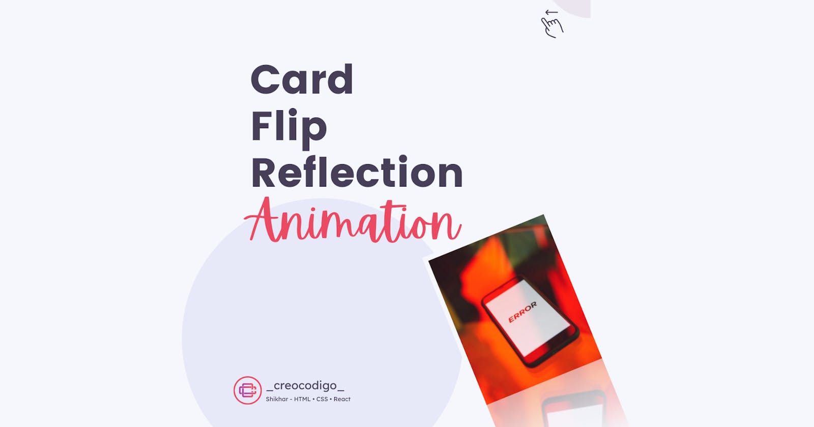 Card Flip Reflection Animation