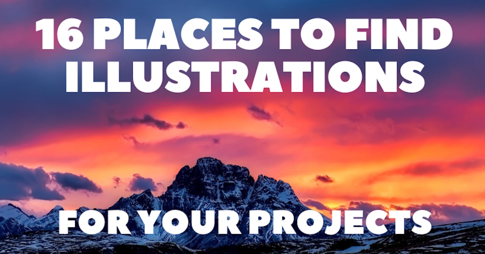 16 Places to Find Illustrations for Your Projects 📚🎨