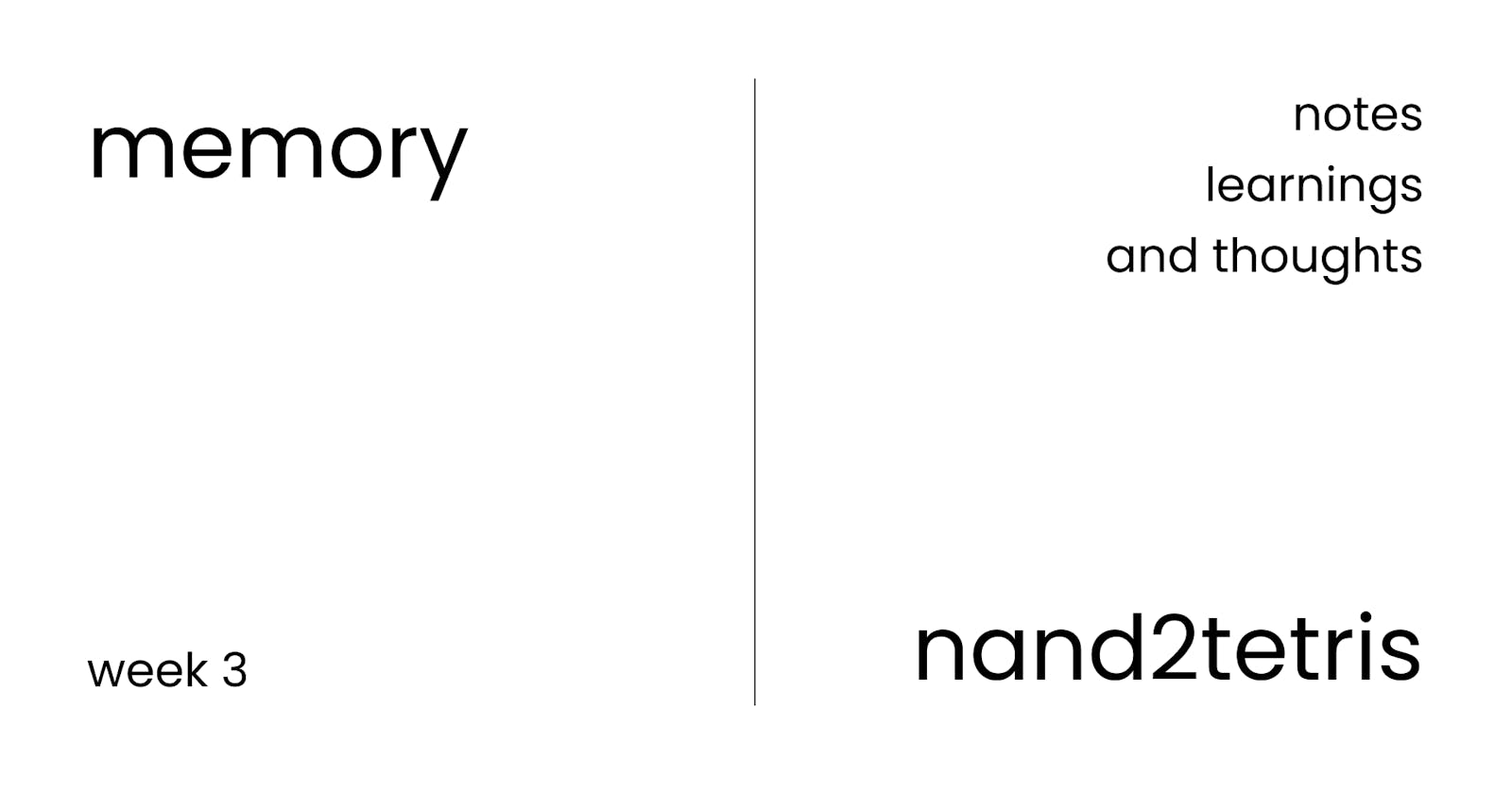Memory - Nand2Tetris