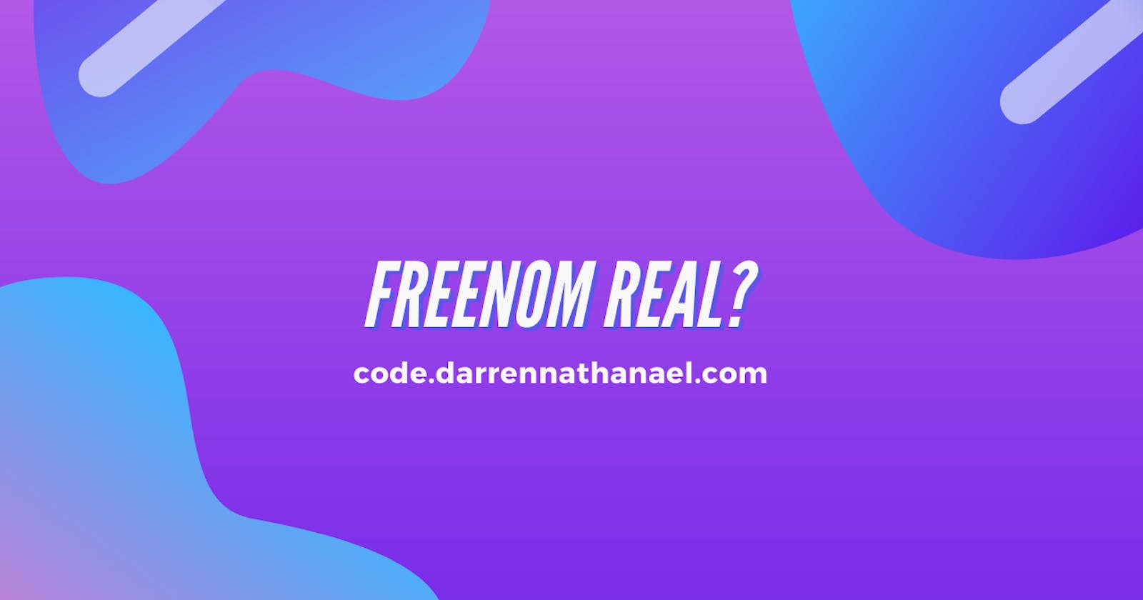 Freenom scams, there's no truly free domains.
