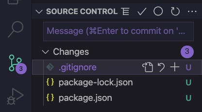 Git commit with gitignore in place