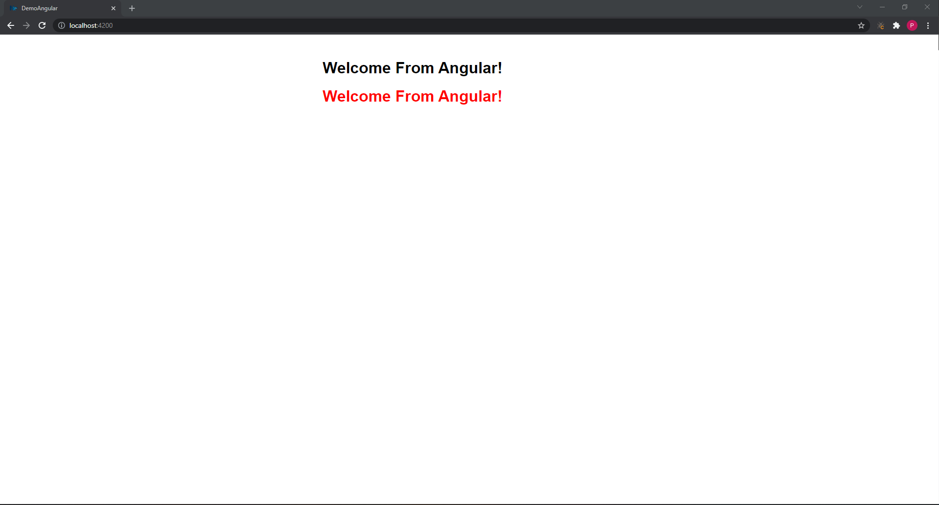 Angular With Red and Black Title