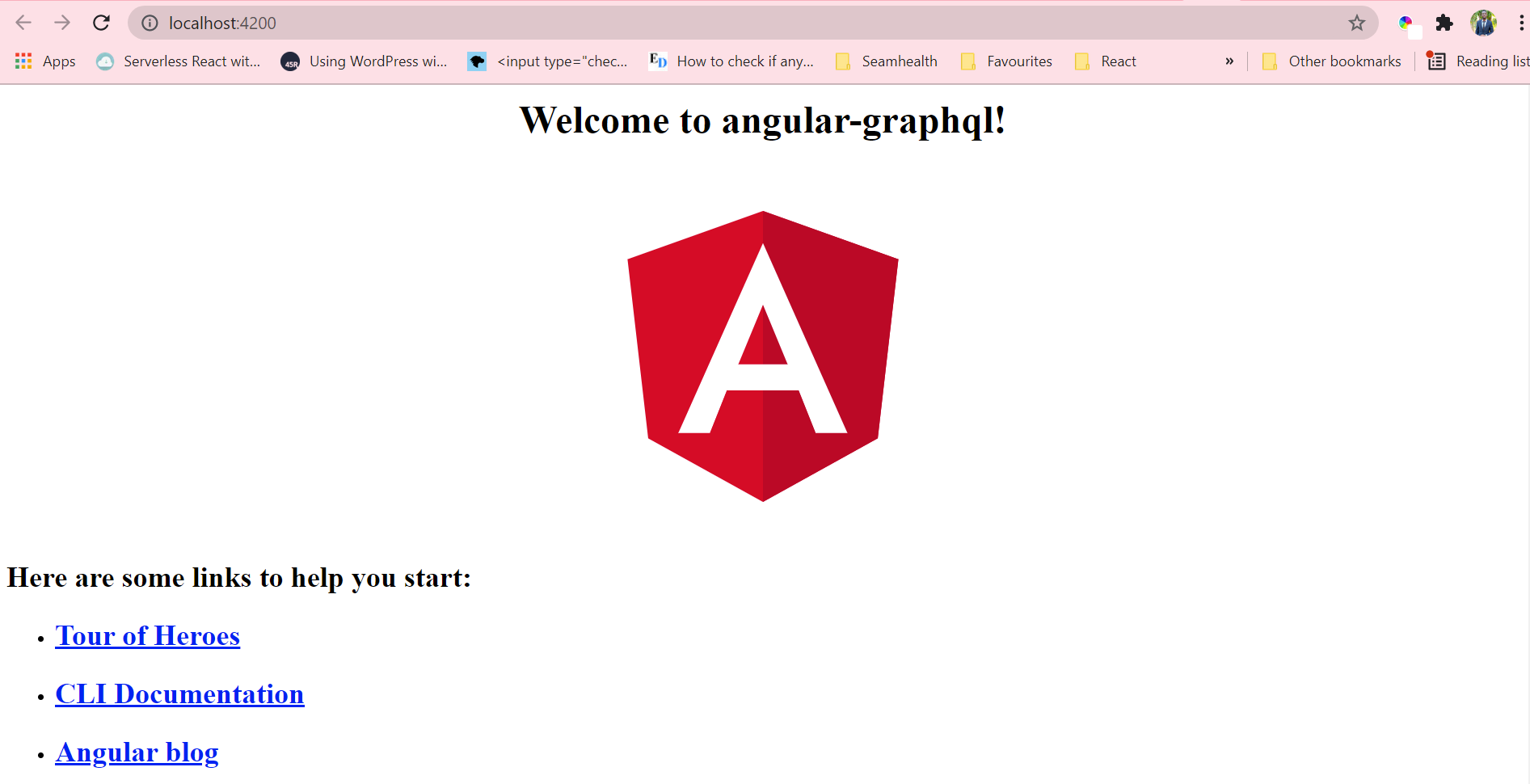 angular app launch