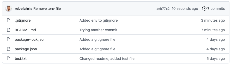 Removing a file from Git