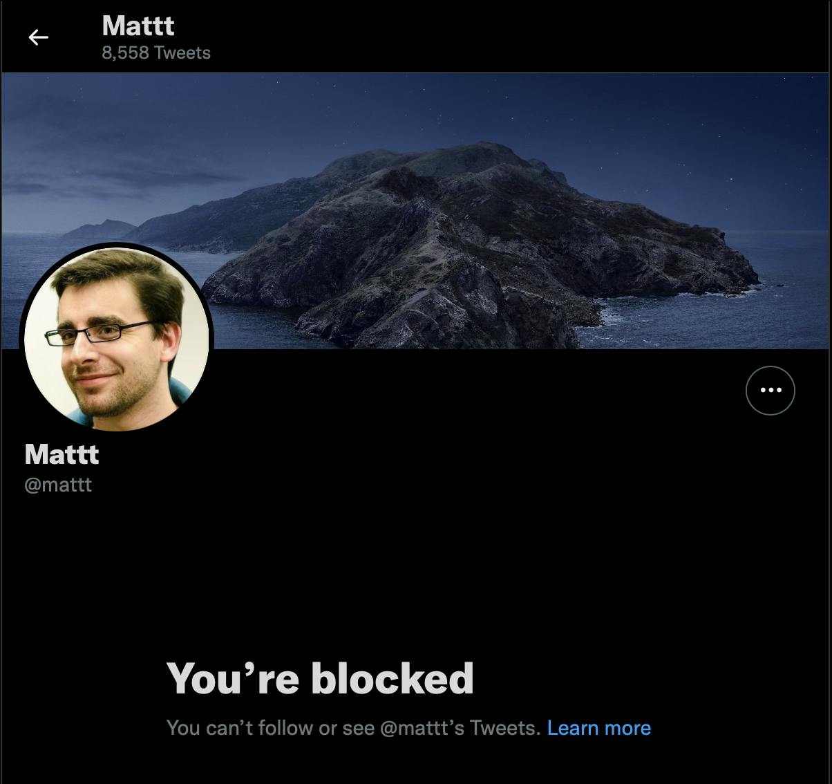 mattt blocked me
