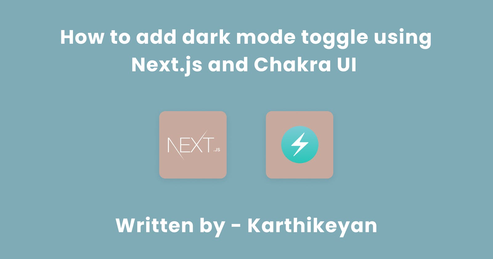 How to add dark mode toggle to Next.js application using Chakra UI
