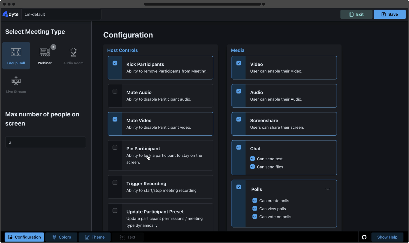 Our preset editor allows you to quickly configure roles, permissions, layouts, and features