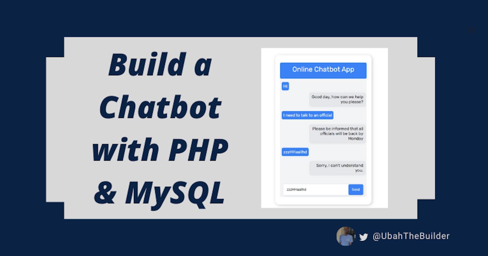 Build a Chatbot with PHP, MySQL and AJAX in 10 minutes