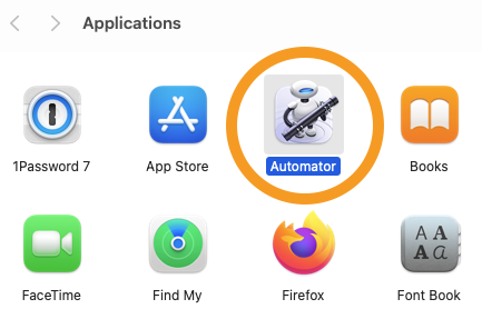 Mac Automator app