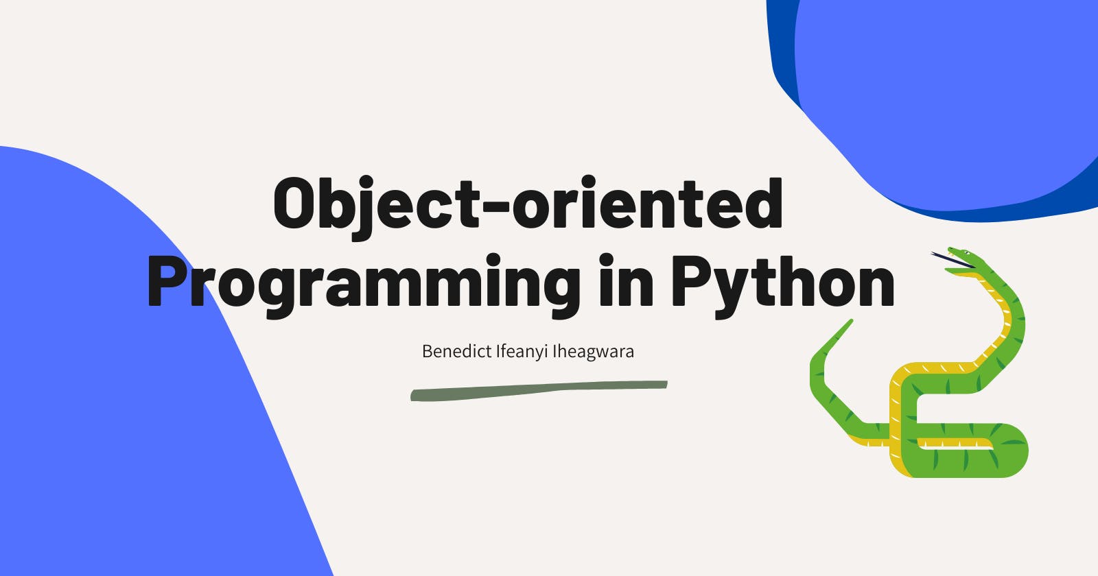 Object-oriented Programming in Python 🐍🐍