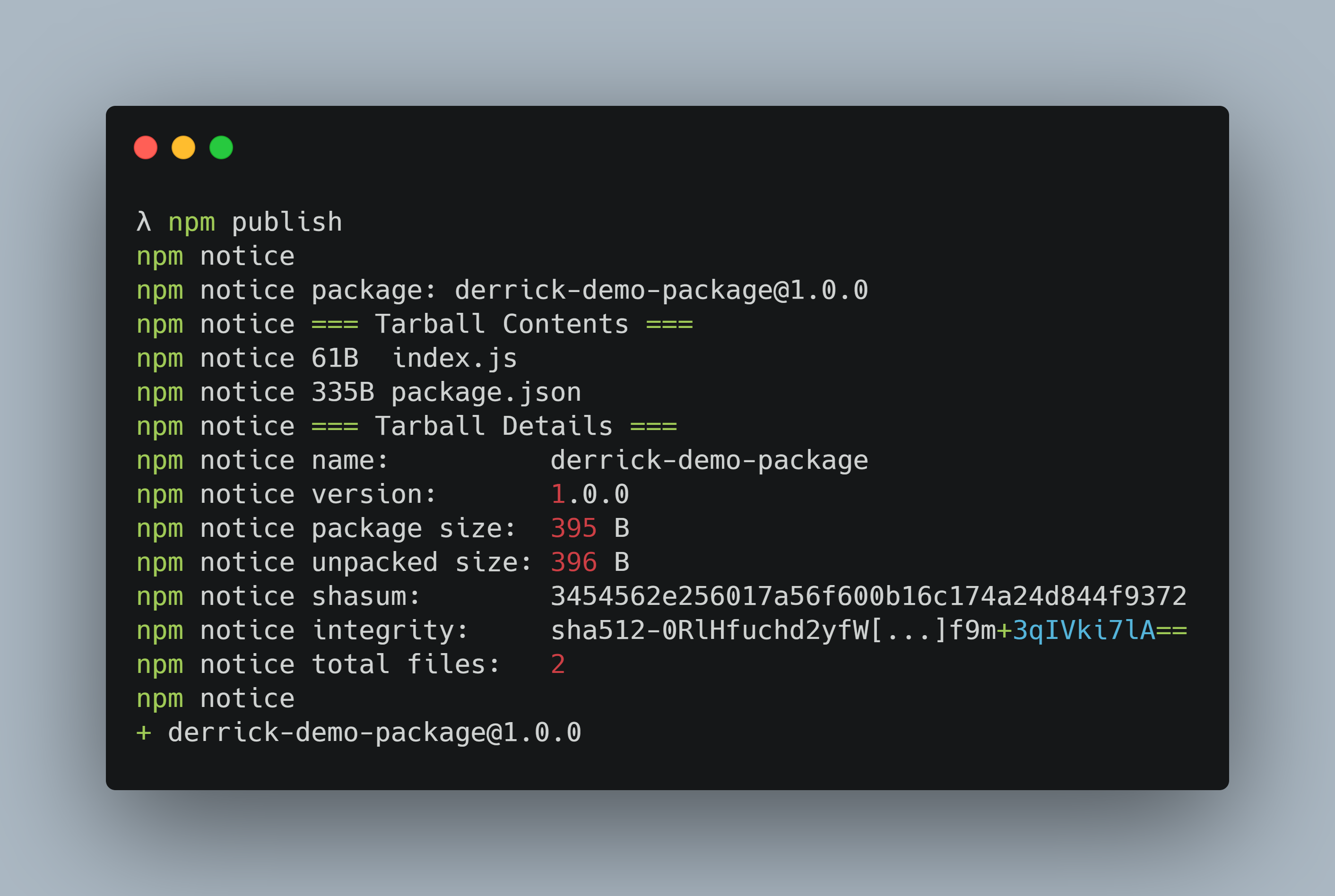 Publishing Your First npm Package