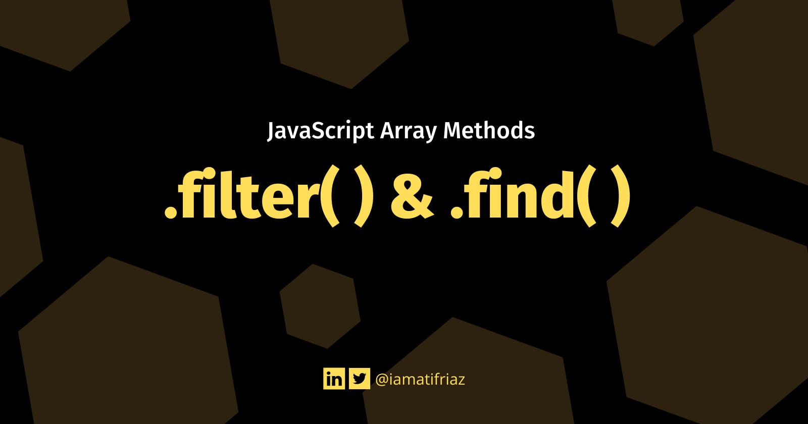 💡 .filter() & .find(): JavaScript Array Methods