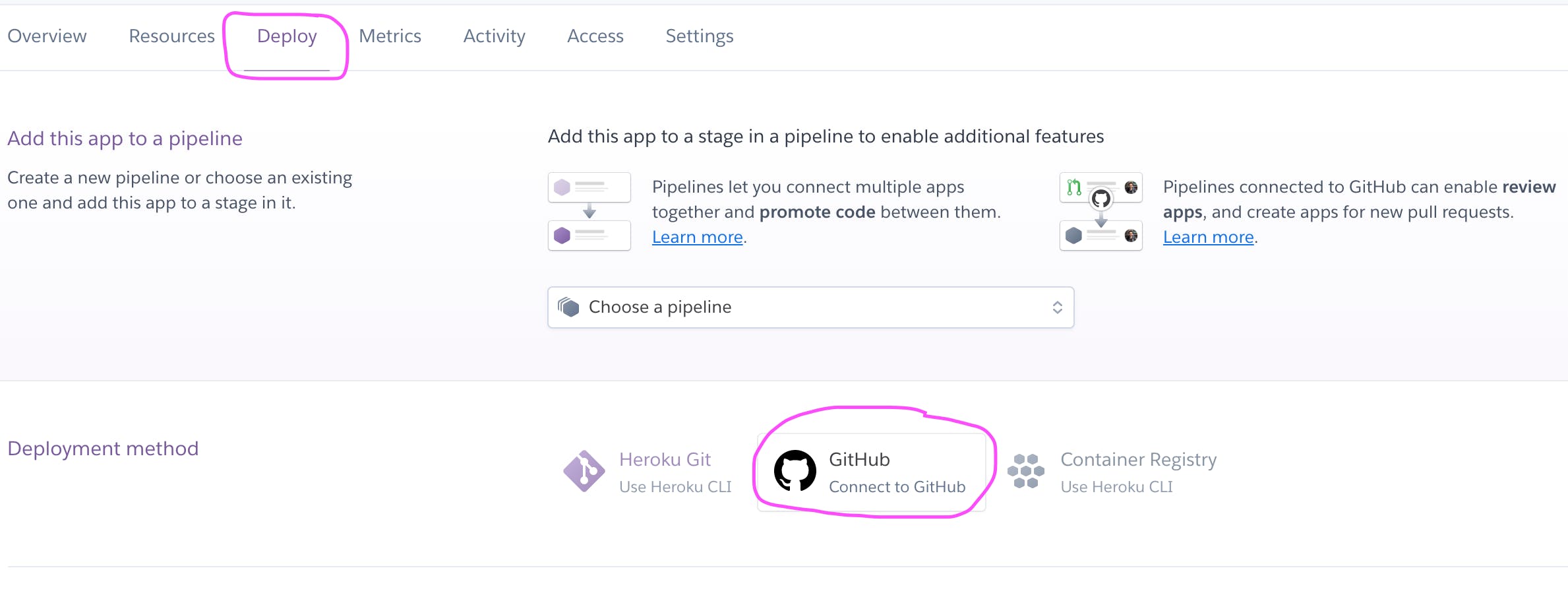 github select in heroku.png