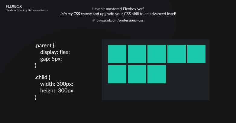 CSS Flexbox default layout with gap.png