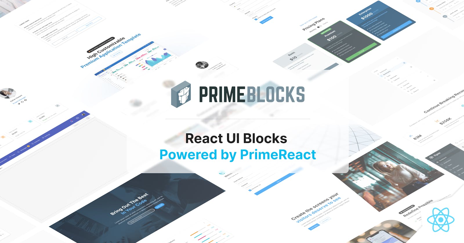 PrimeReact Blocks V2 Gets 130+ New Blocks