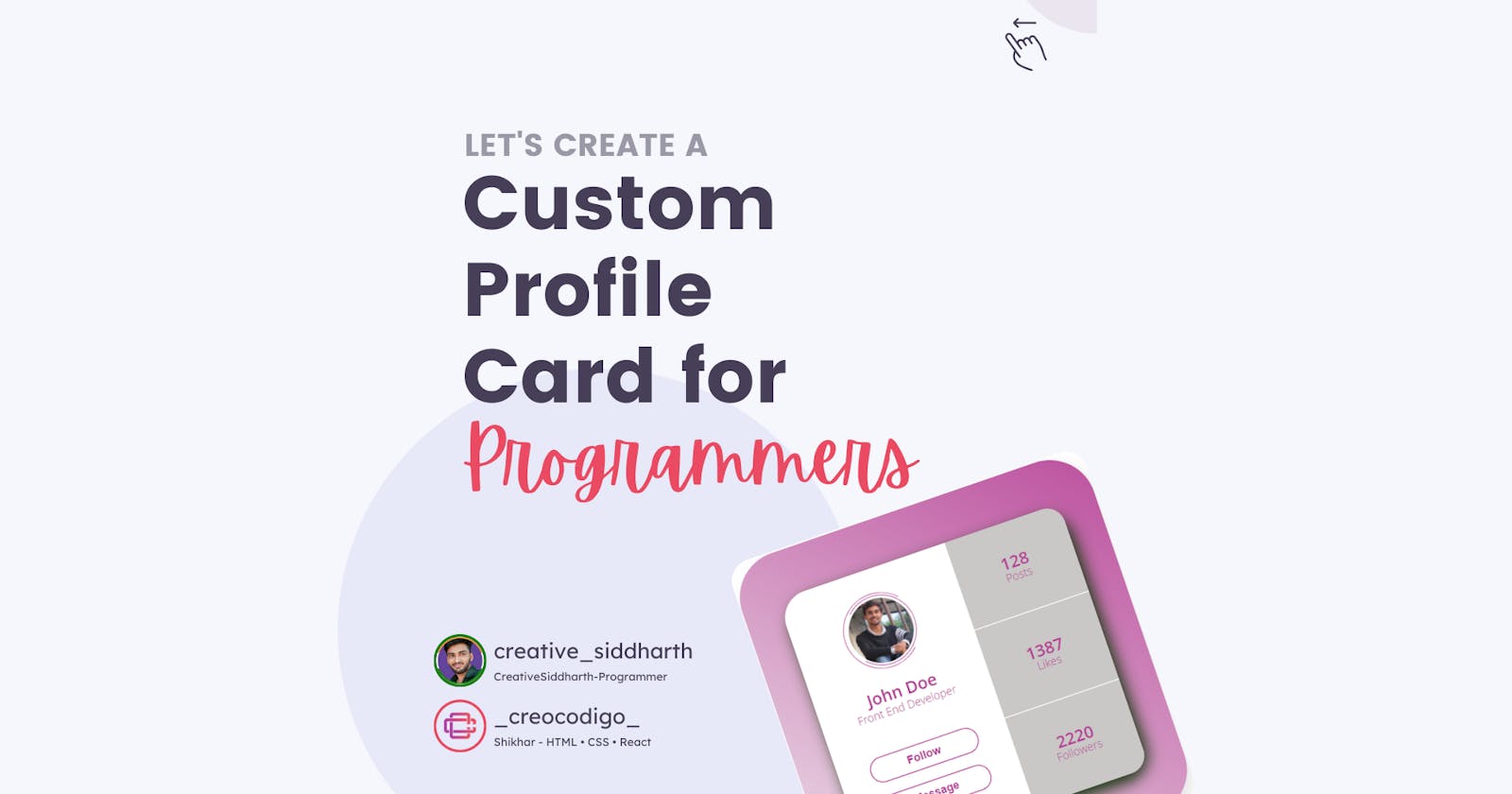 Custom Profile Card for Programmers in Pure CSS