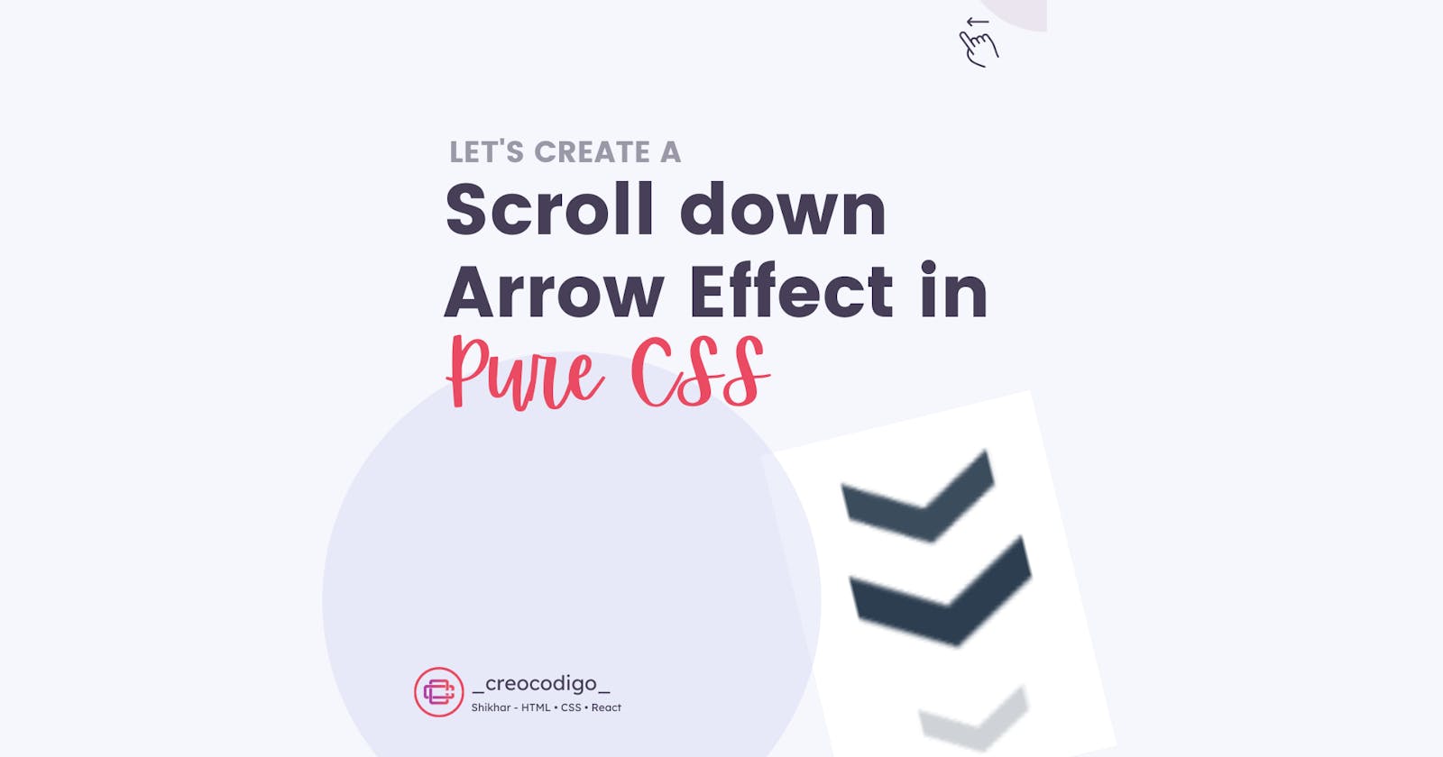 Scroll Down Arrow Effect in Pure CSS