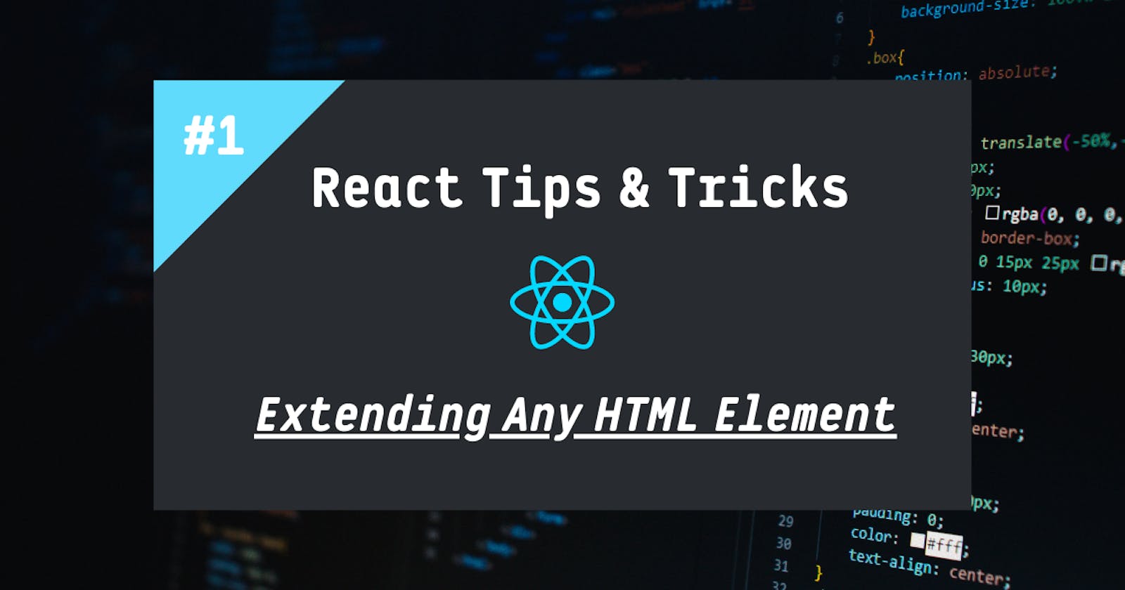 How to extend any HTML element with React and Typescript