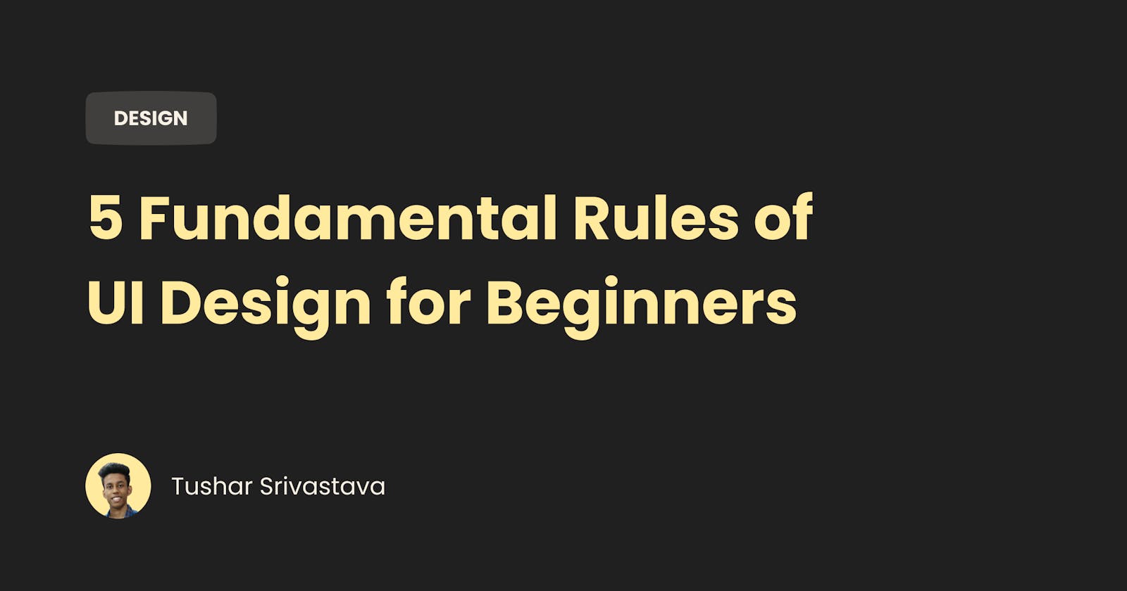 5 Key UI Design Principles For Beginners