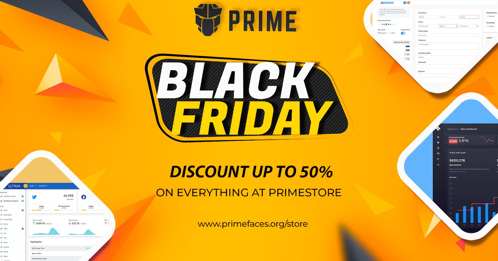 Black Friday is at PrimeStore to bring up to 50% discounts on everything!