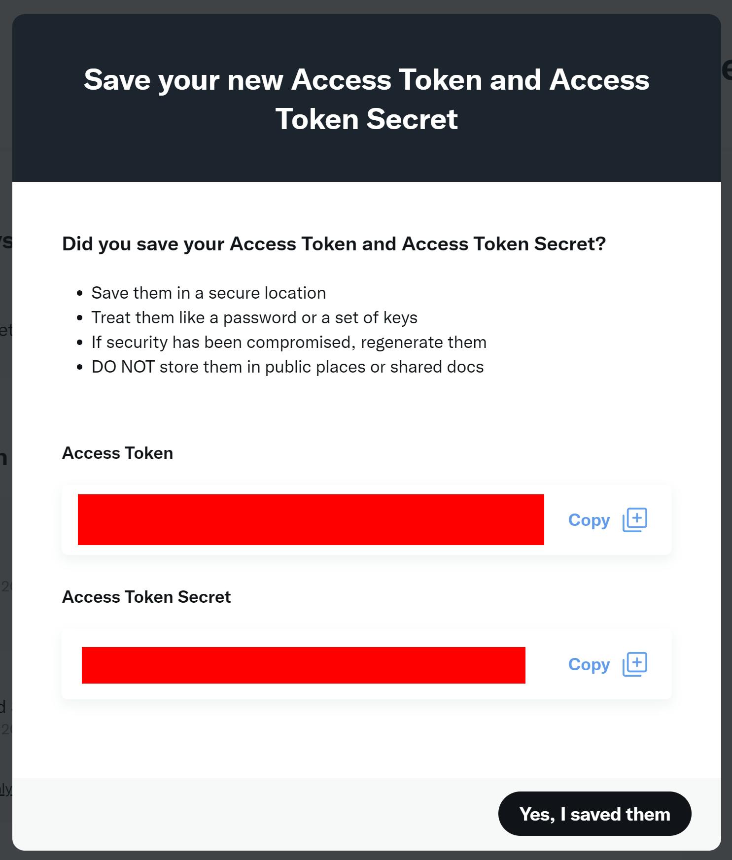 Your access token