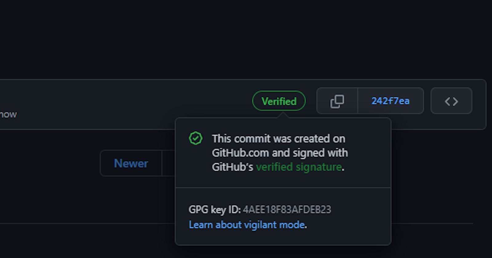 How to configure verified GitHub commits?