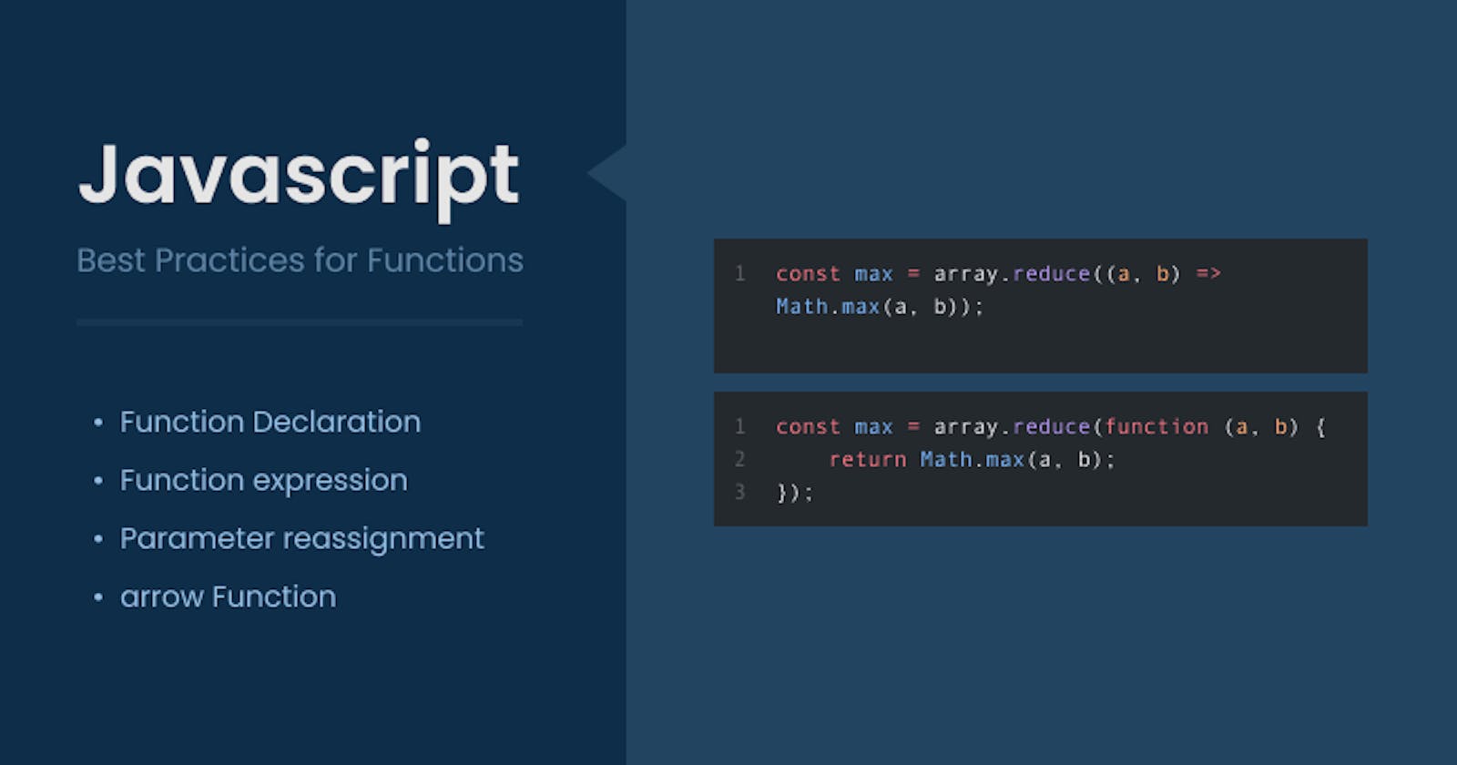 Javascript:  Best Practices for Functions