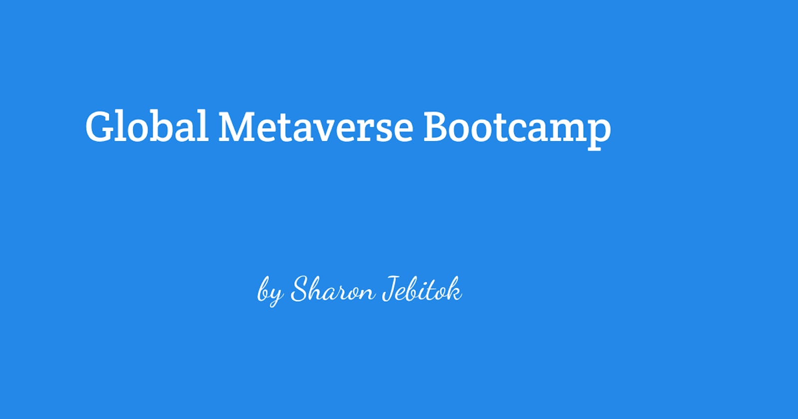 Global Metaverse Bootcamp