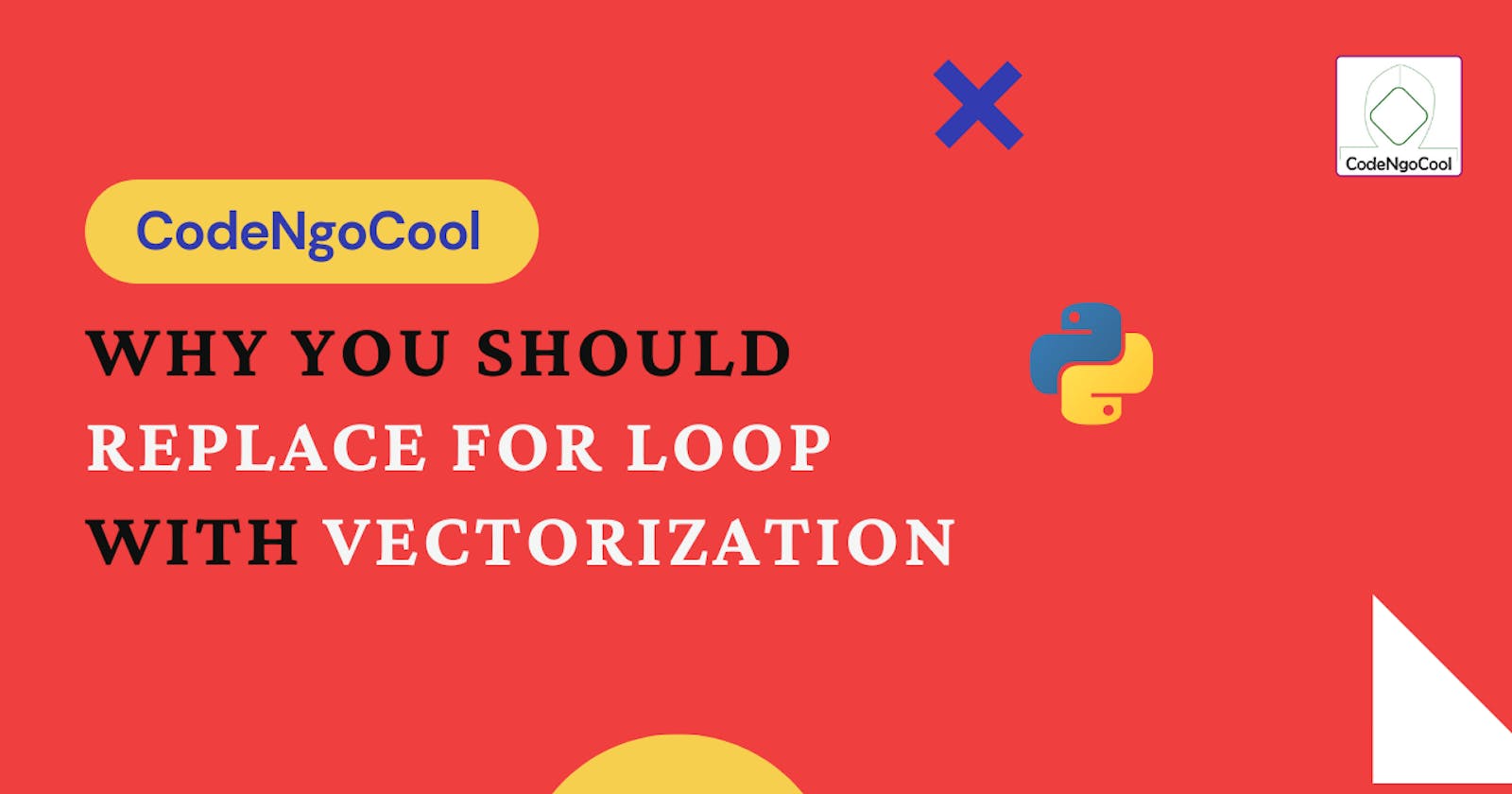 Replace for loops with Vectorization in Python