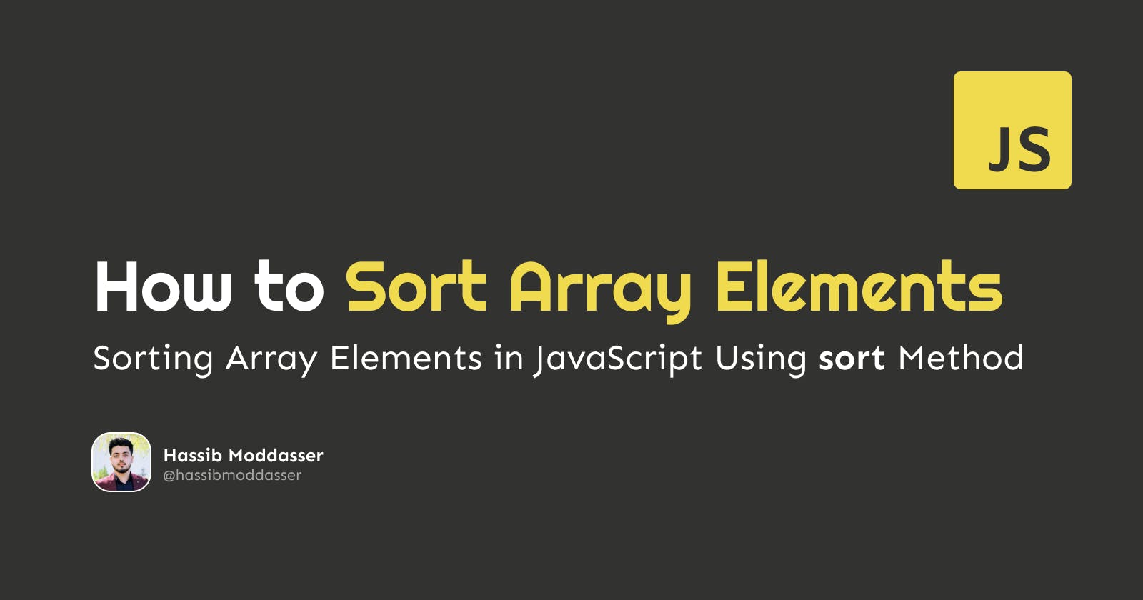 How to Sort Array Elements in JavaScript?