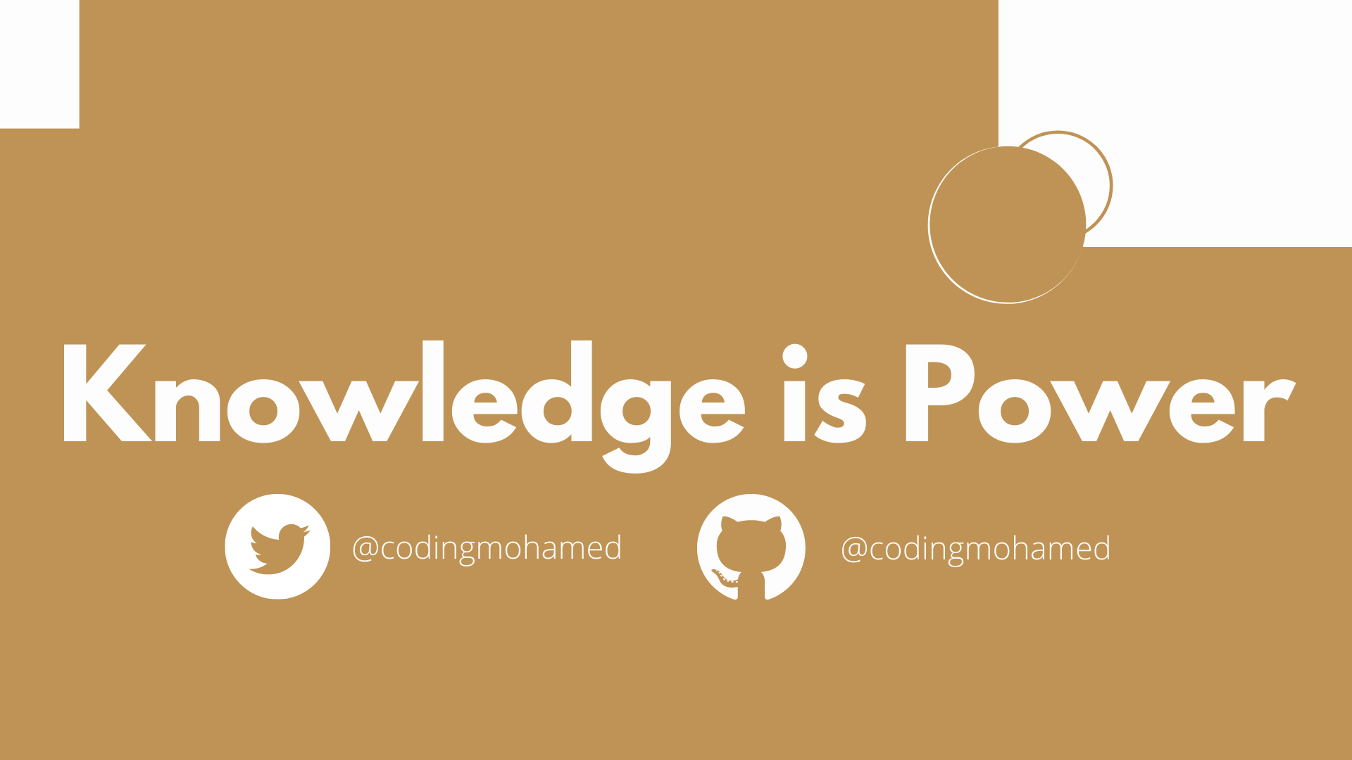 Knowledge is power.