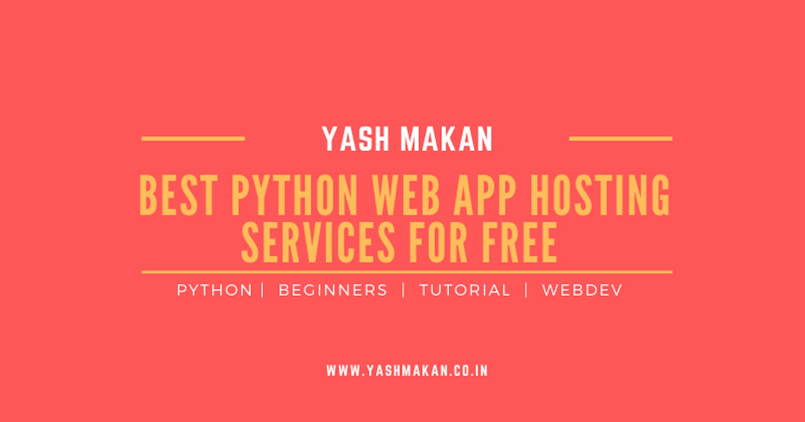 4 best python web app hosting services for free(with the complete process)