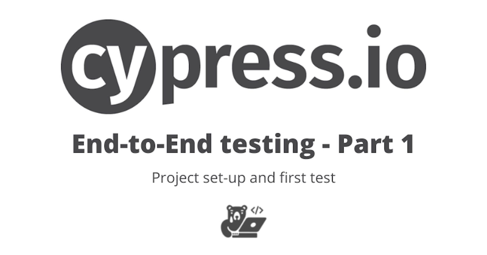 End-to-End testing with Cypress
