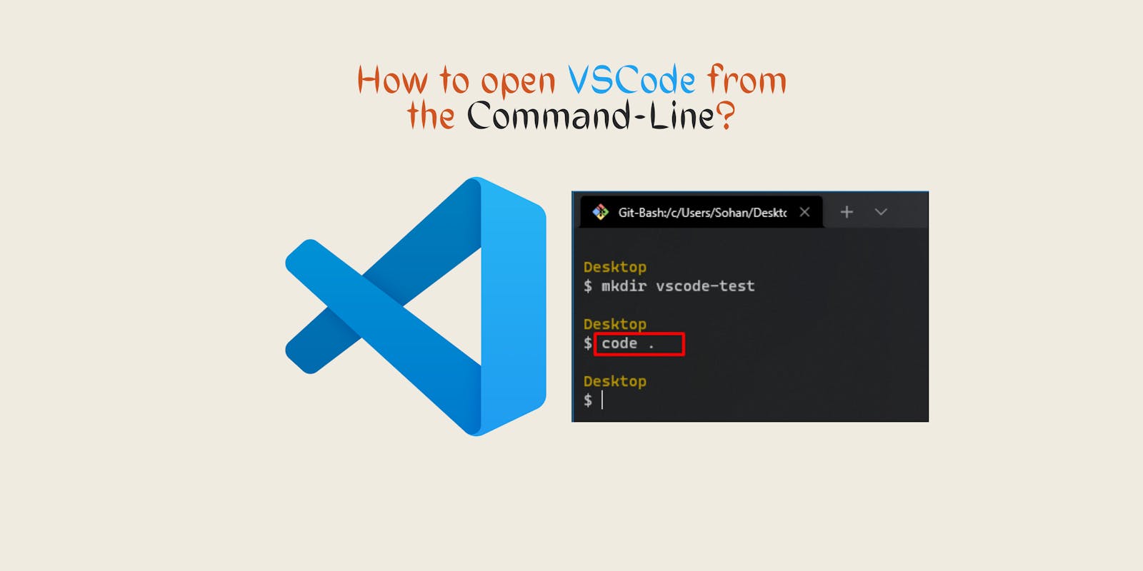 How to Open Visual Studio Code (VSCode) from Terminal / Command-Line?