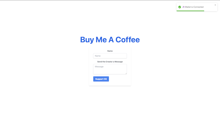 Buy Me A Coffee - DApp