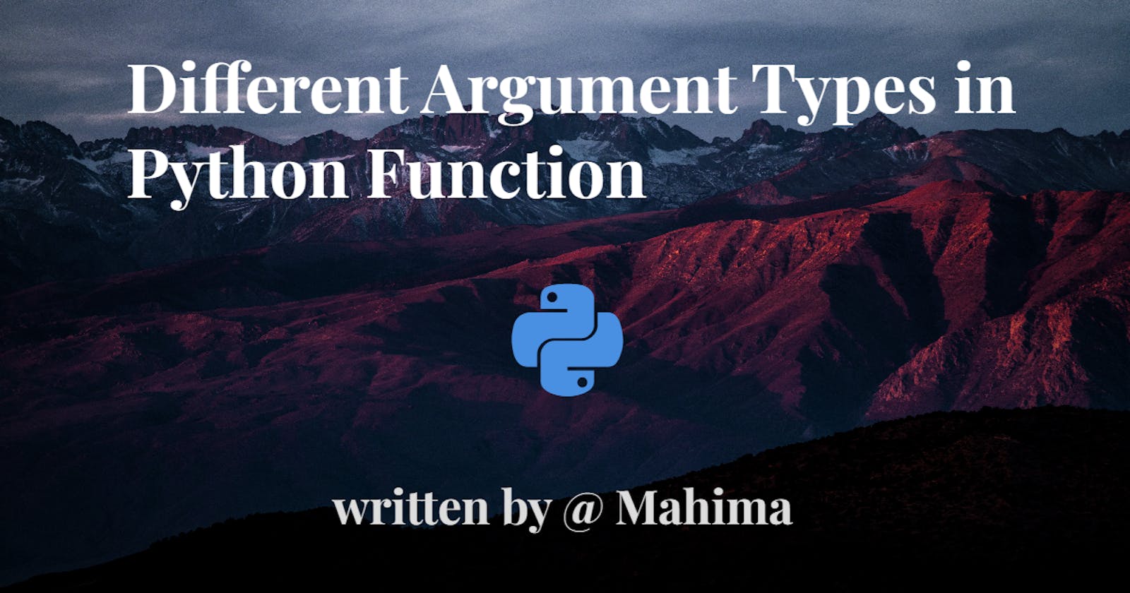 Different Argument Types in Python Function