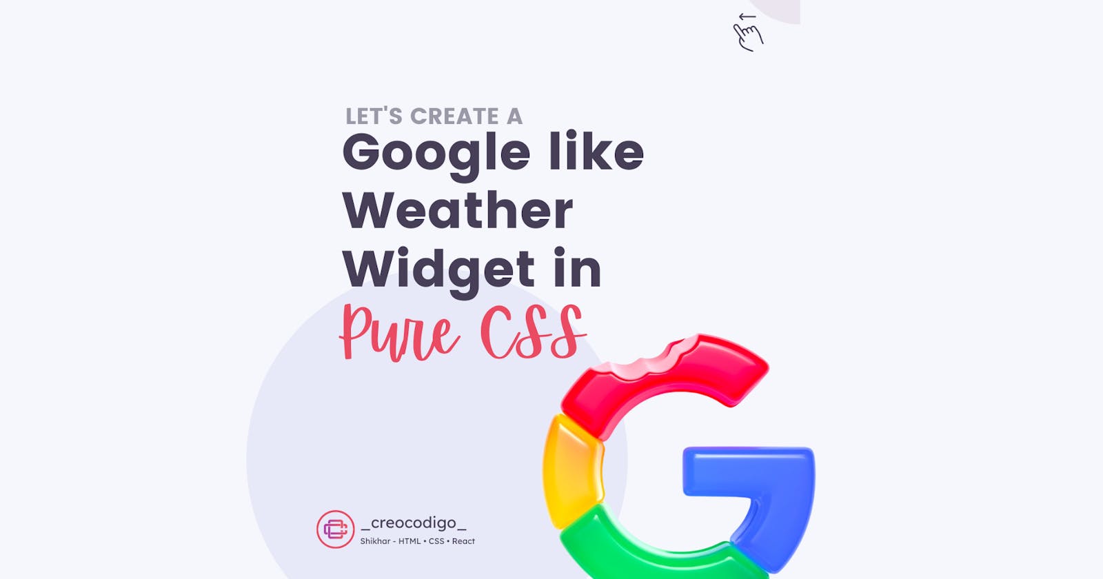 Google Like Weather Widget in Pure CSS
