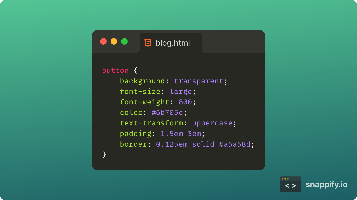 CSS for button