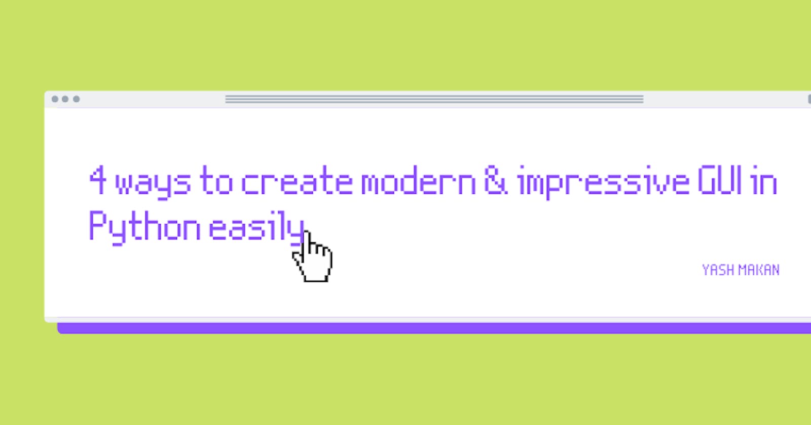 4 ways to create modern GUI in python in the easiest way possible