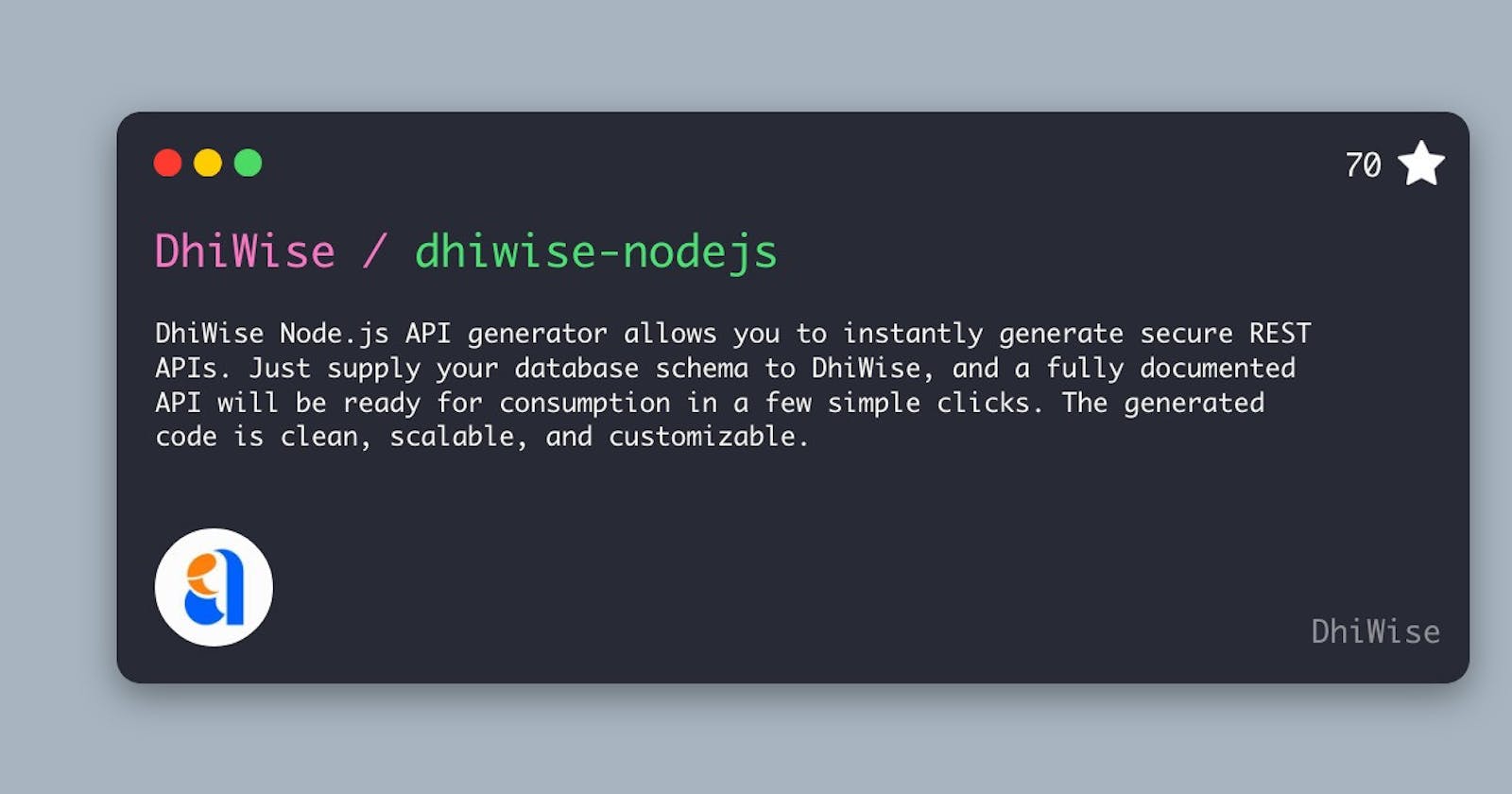 We open-sourced our Node.js API Generator