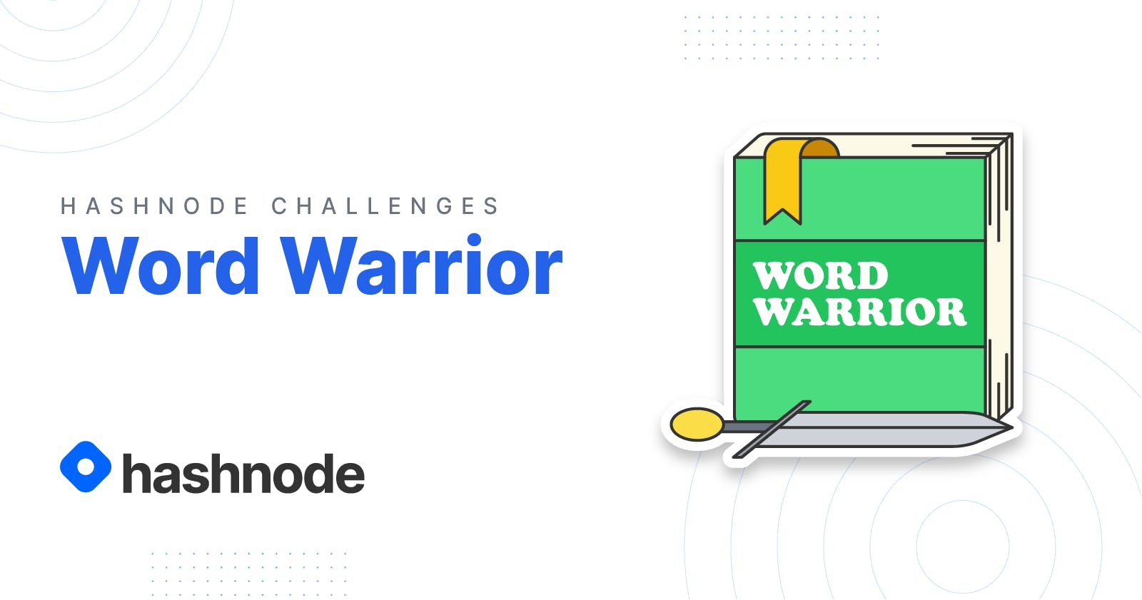 word-warrior-writing-challenge-hashnode