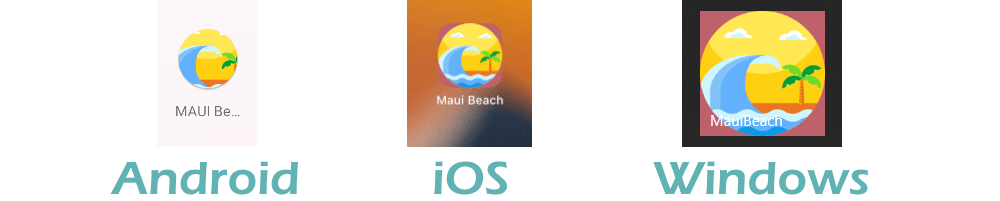 MAUI Beach Icons