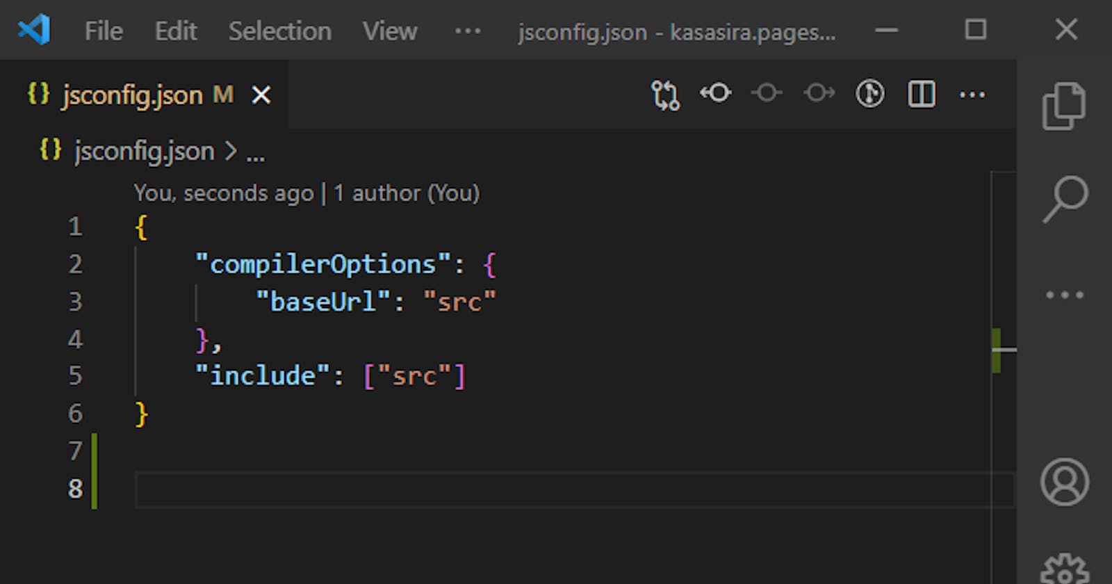 Nice imports paths in reactjs with jsconfig.json