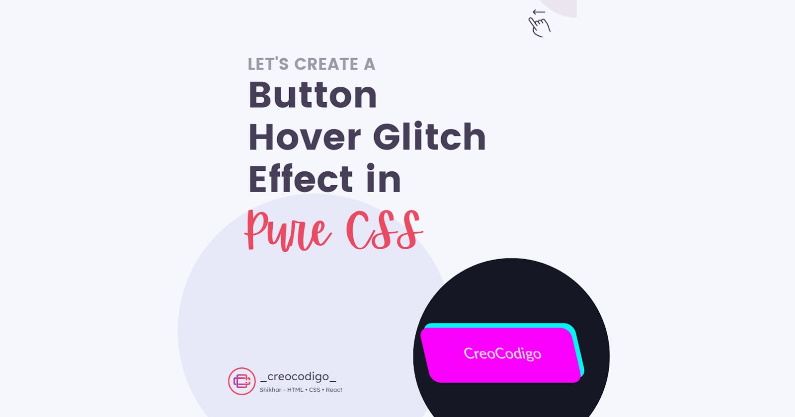 Button Hover Glitch Effect in Pure CSS