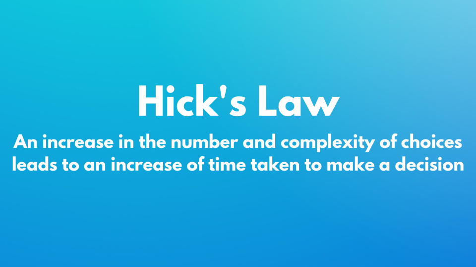 Hick's Law